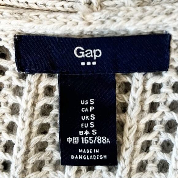 GAP FACTORY Gray Sleeveless Duster-Cardigan, S - Picture 8 of 9